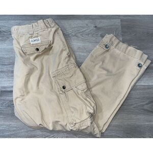 Ralph Lauren Pants Mens 40x30 Khaki Cargo Polo 67 Chino Vintage 90s DISTRESS Y2K